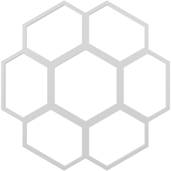 Ekena Millwork Florin Architectural Grade PVC Pierced Ceiling Medallion, 28"OD x 12"ID x 3/4"P CMPP28FO - main